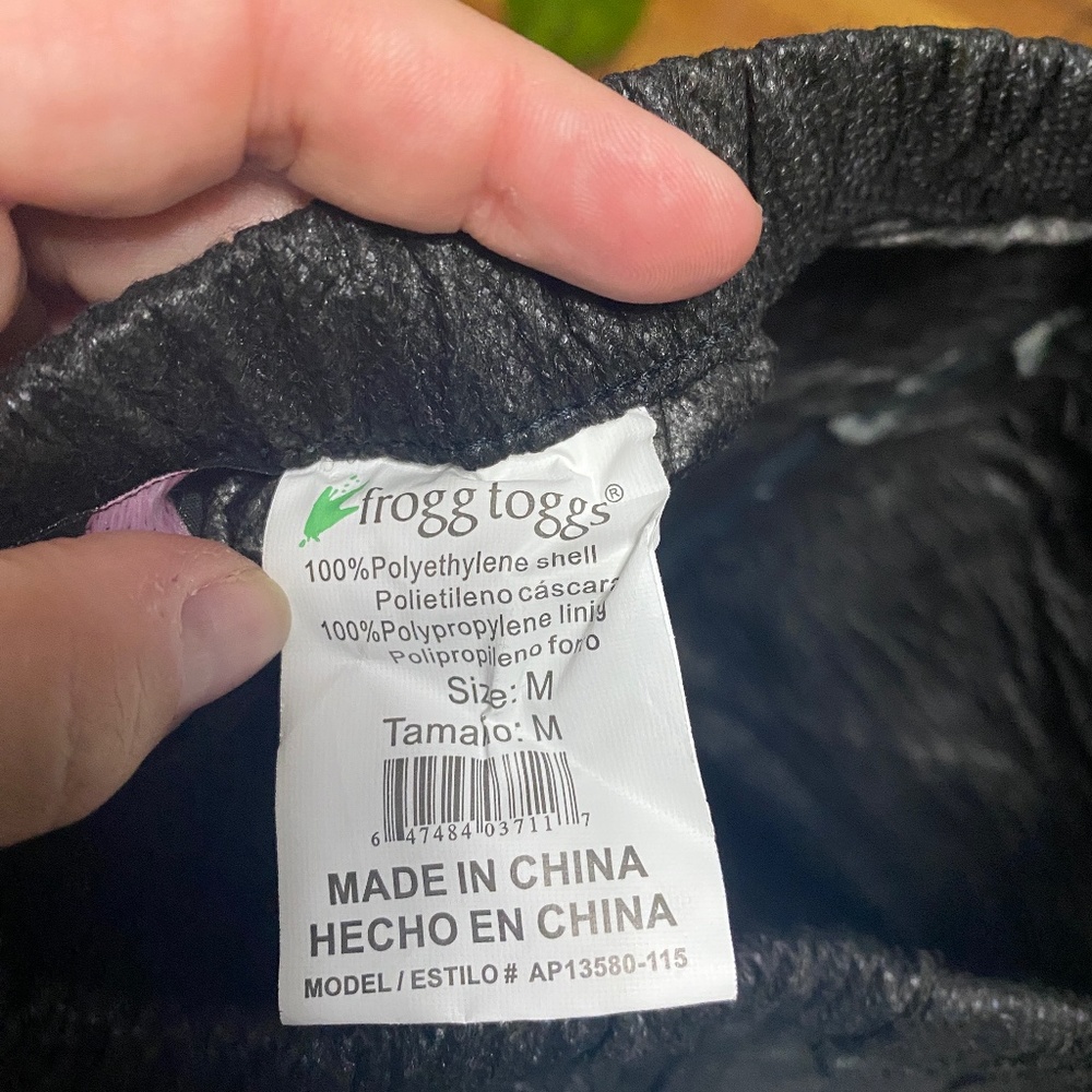 Frog Togs Rainwear Black Pants Size Womens Medium M